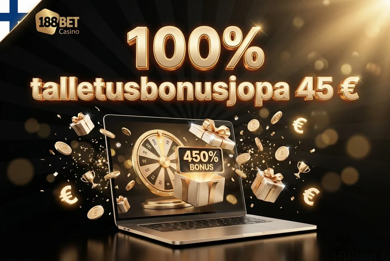 100% talletusbonusjopa 45 €